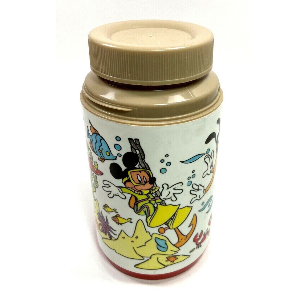 Aladdin Disney Mickey Mouse Donald Duck Goofy Pirate Aladdin Thermos no cup 8oz
